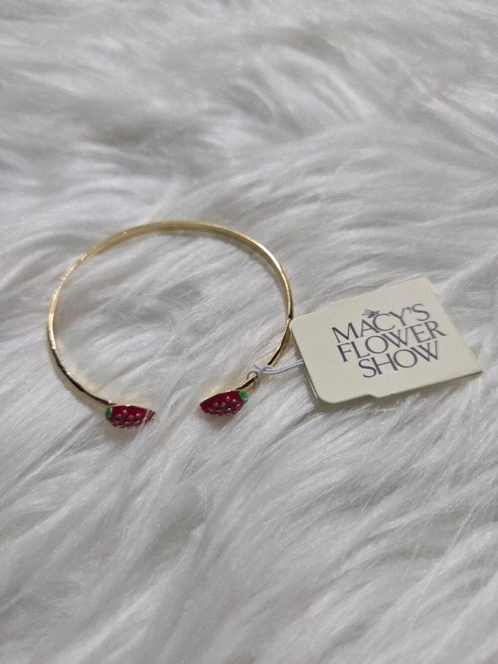 Macy’s Flower Show Strawberry Cuff Bracelet